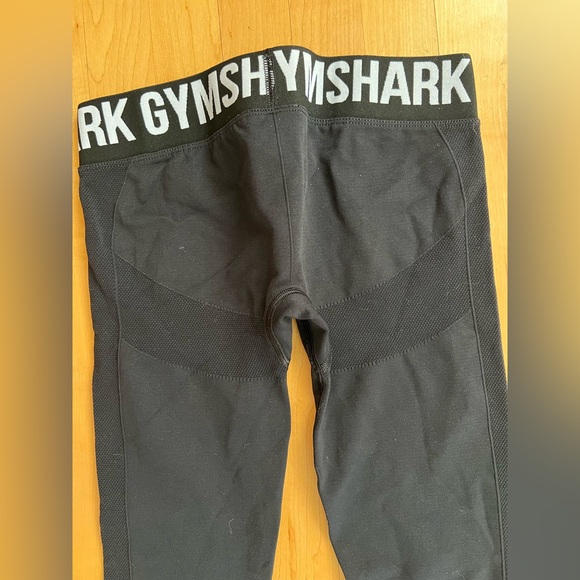🦈 NWOT Black Flex Leggings | Low Rise | Gymshark | 22.5” Inseam | Size Small - Picture 6 of 17
